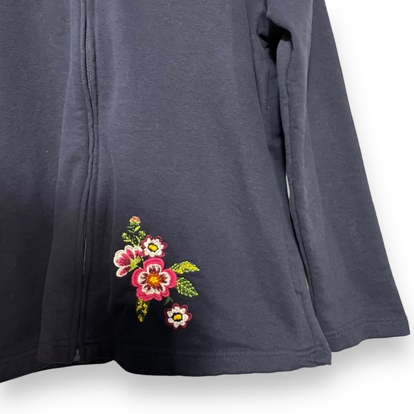 Penman’s Zip Up Sweater with floral embroidery - Picture 7 of 10